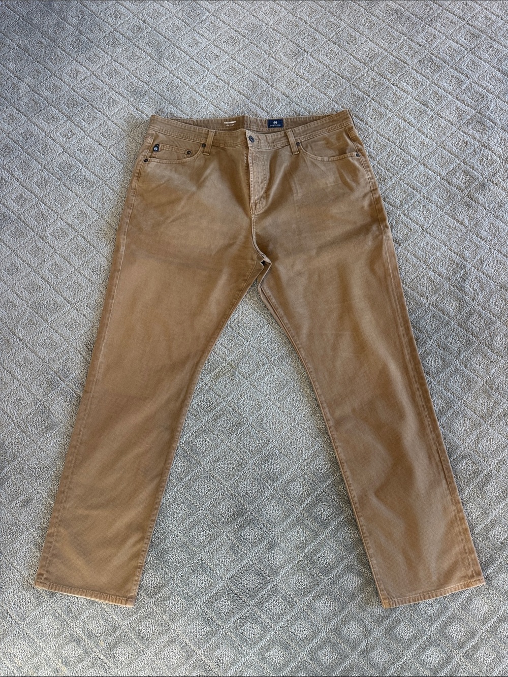 Ag Adriano Goldschmied Men's Corduroy Pants in Tan